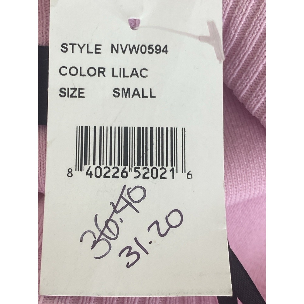 VICI Lilac Purple Ribbed Knit Midi Pencil Skirt Front Slit Small NWT - Picture 4 of 6